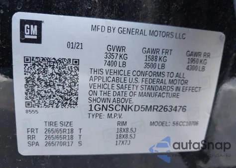 1GNSCNKD5MR263476